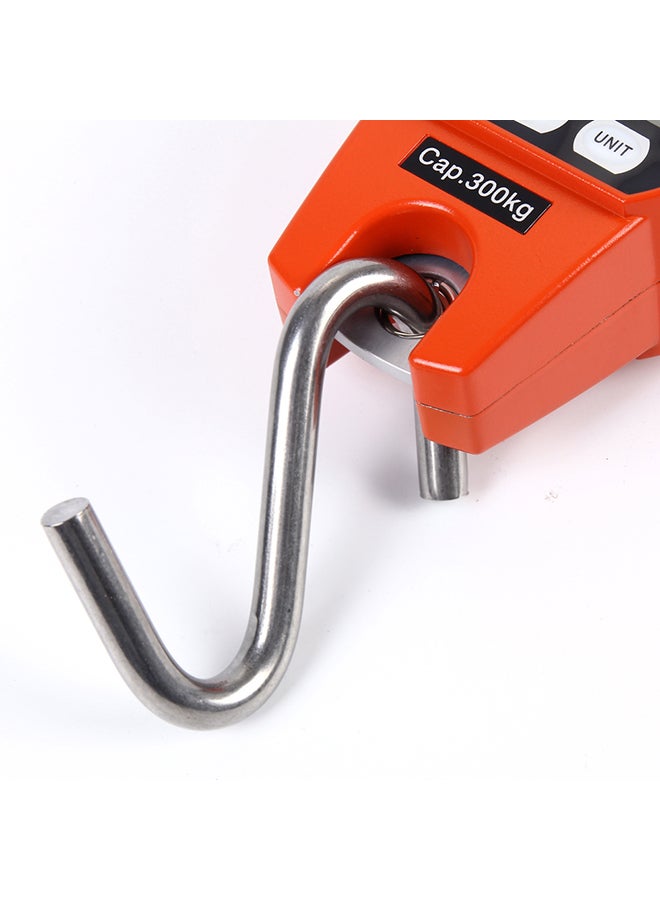 Generic Mini LCD Digital 300kg Portable Industrial Electronic Heavy Duty Weight Hook Crane Hanging Scale Orange 19.0x17.5x5.2cm  - Image 3