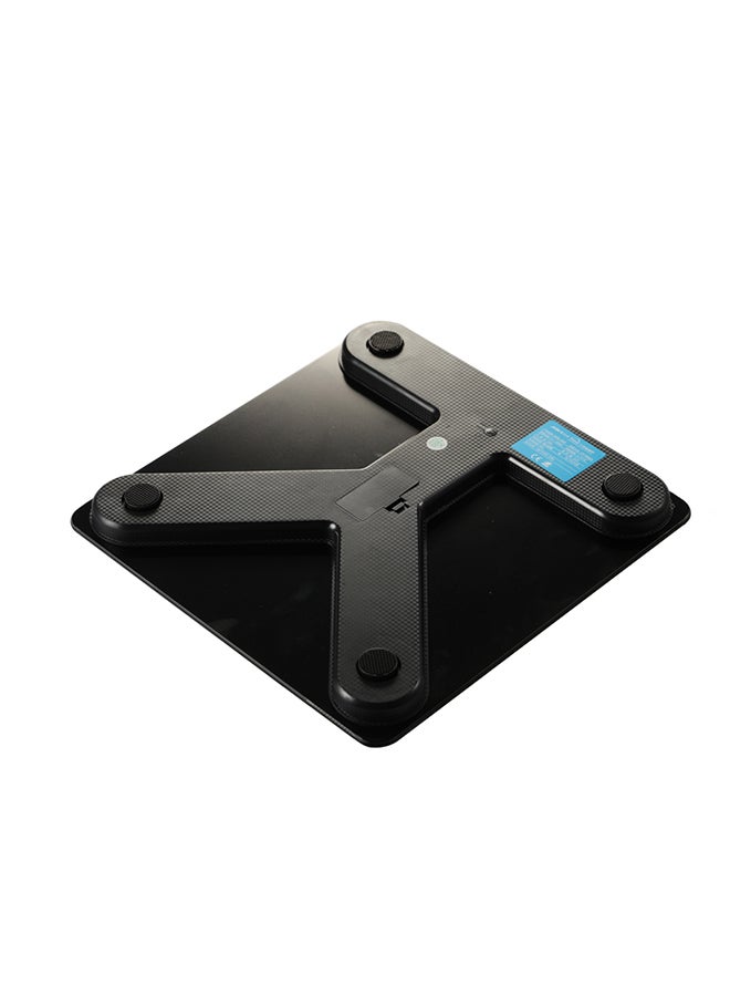 Generic USB Rechargeable Intelligent BT Digital Body Fat Electronic Scale Measuring Weight with 59 Item Data BT Connection Voice Broadcast Black 29.5x29.5x4.7cm  - Image 5