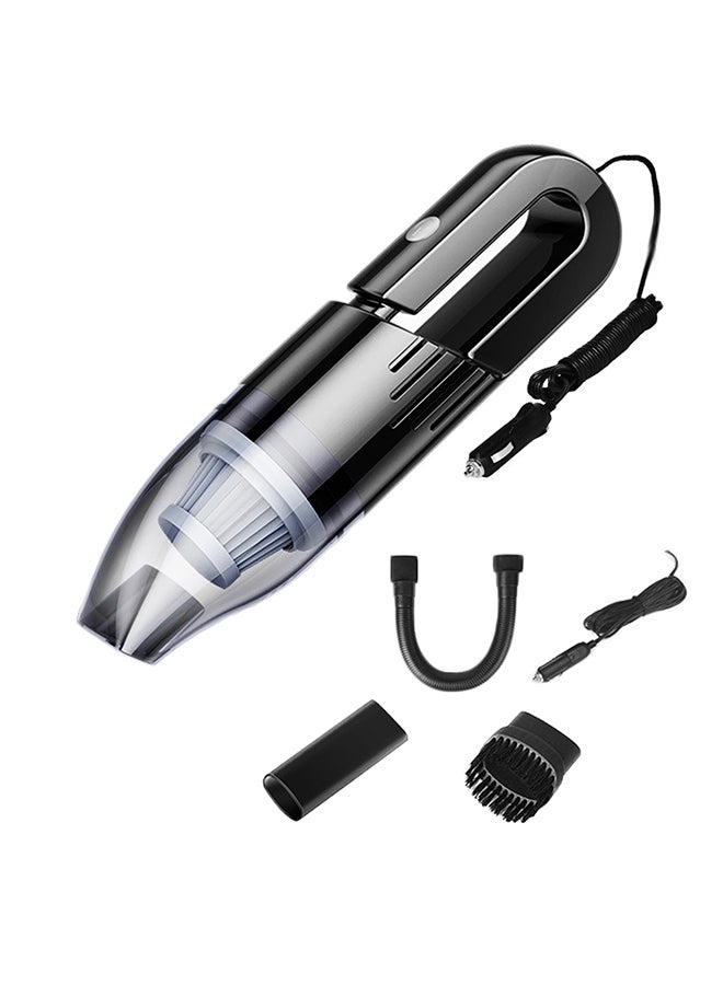 Generic Portable Car Vacuum Cleaner High Power Corded Handheld Vacuum DC 12V Auto Mini Pet Hair Vacuum with 14.8FT Power Cord Washable Filter for Wet and Dry Use Black 30.0x10.5x10.0cm  - Image 1
