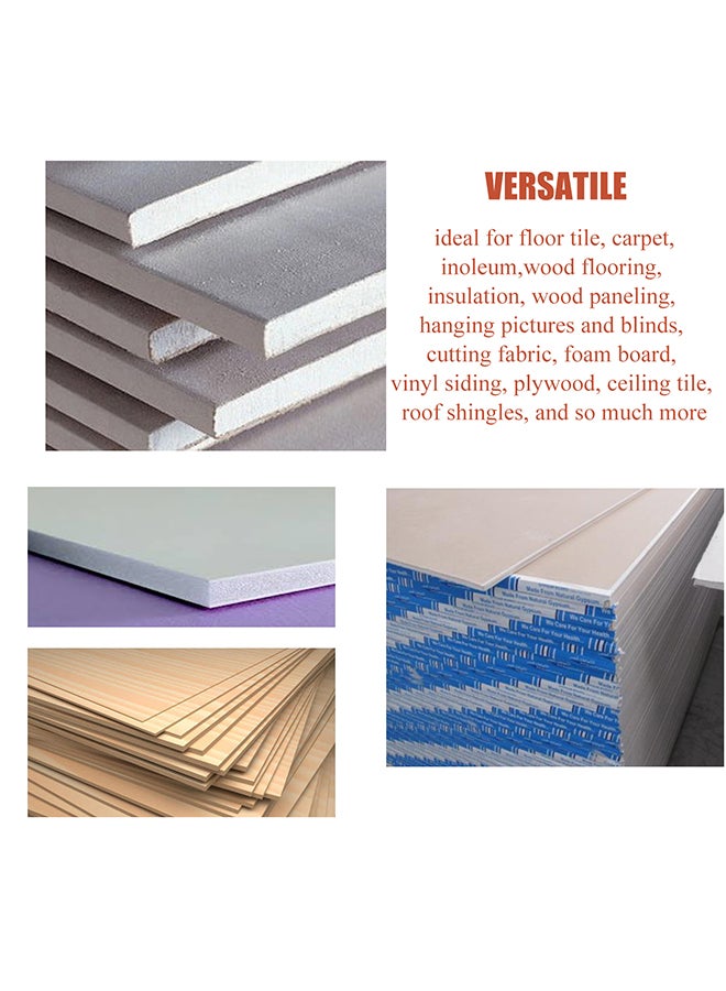 All-in-one Gypsum Board Cutting Tool with Measuring Tape and Utility Knife Mark and Cut Drywall Shingles Insulation Tile Carpet Foam Blue 23.0x10.0x8.0cm  - Image 2