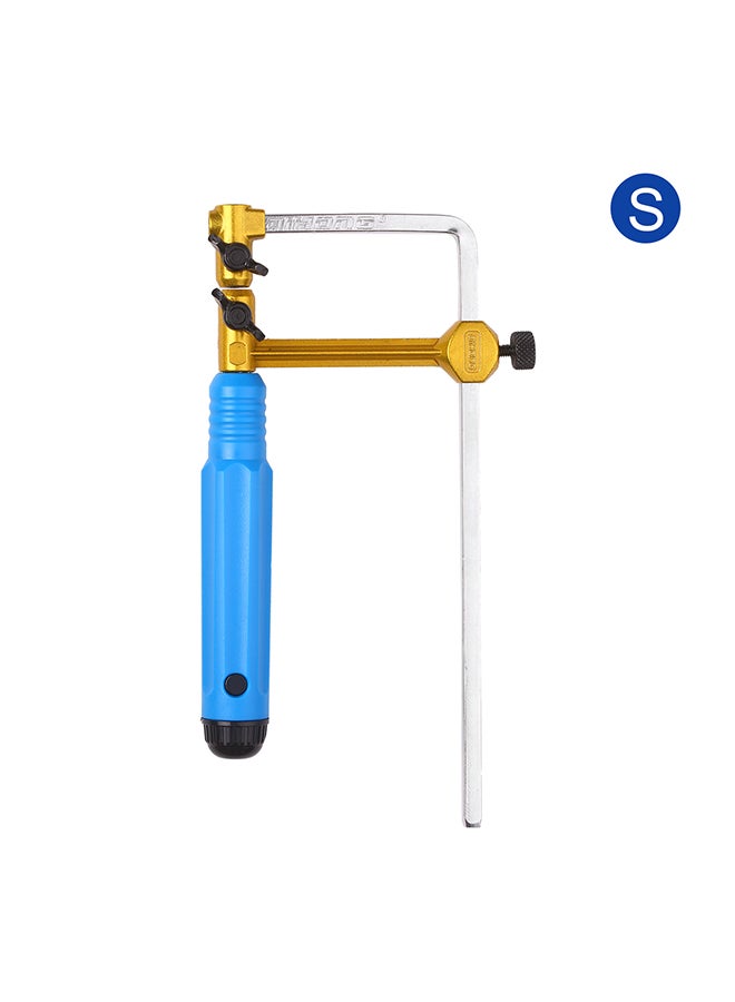 Adjustable Saw Frame Handsaw U-Shape Saw Bow Cutting Tool for Woodworking Handcraft Jewelry Making DIY Project 280mm Total Length Blue 22.5x12.0x3.5cm  - Image 3