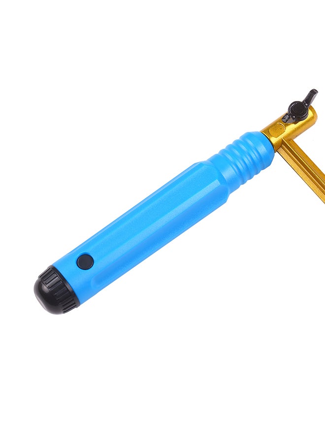 Adjustable Saw Frame Handsaw U-Shape Saw Bow Cutting Tool for Woodworking Handcraft Jewelry Making DIY Project 300mm Total Length Blue 23.0x15.5x3.5cm  - Image 3