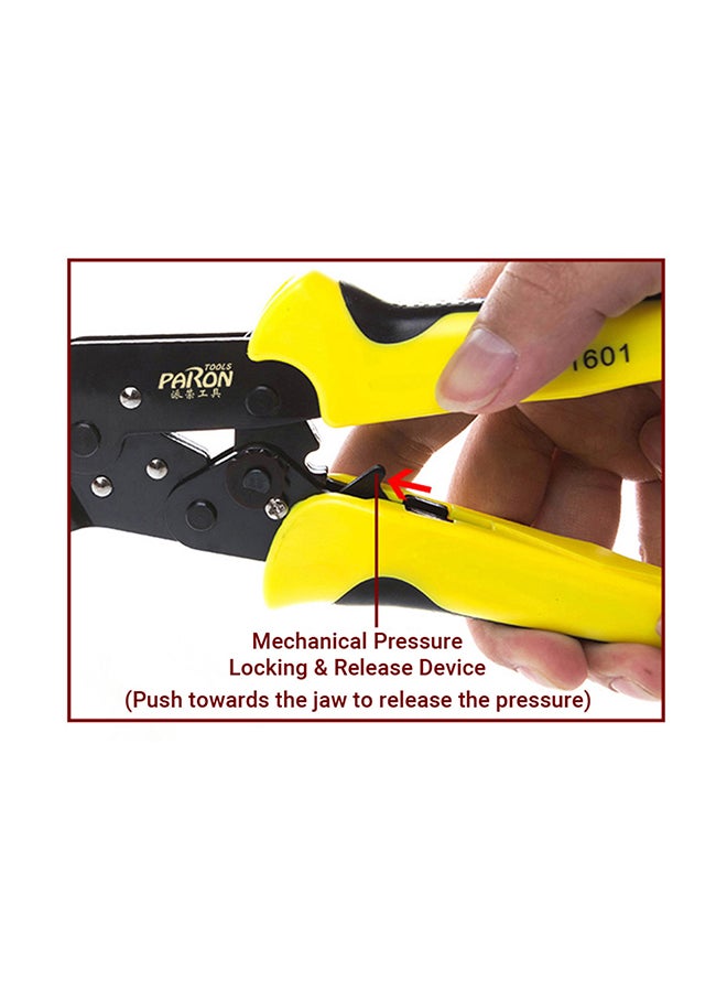 Generic - PARON Professional 4 In 1 Wire Crimper with Cord End Terminals Engineering Ratcheting Terminal Crimping Pliers Crimper Tool Kit with Automatic Duck-billed Stripper JX-D4311 Multicolour 28.5x14.5x5.5cm - Image 1