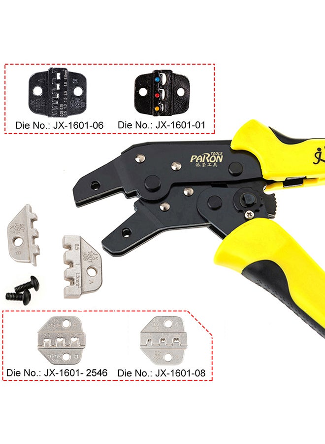 Generic - PARON Professional 4 In 1 Wire Crimper with Cord End Terminals Engineering Ratcheting Terminal Crimping Pliers Crimper Tool Kit with Automatic Duck-billed Stripper JX-D4311 Multicolour 28.5x14.5x5.5cm - Image 1