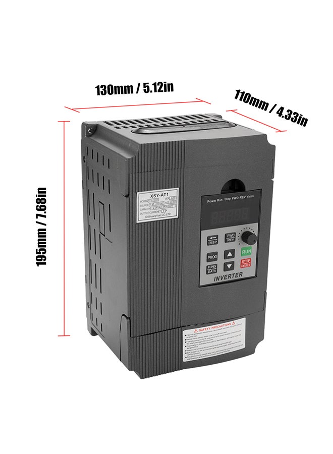 Generic - Universal VFD Frequency Speed Controller 2.2KW 12A 220 V AC Motor Drive Single-Phase In Three-Phase Out Variable Inverter AT1-2200S Multicolor 21.5x20.0x16.0cm - Image 1