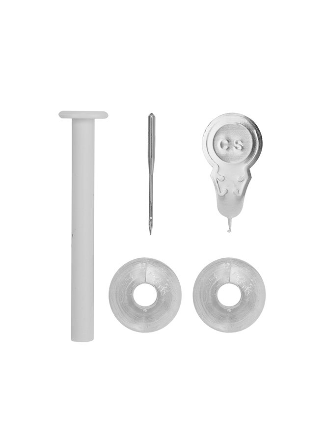 Portable Sewing Machine Mini Handheld Sewing Machine Electric Stitch Household Tool for Fabric Clothing Kids Cloth White 25.0x15.0x5.0cm  - Image 2