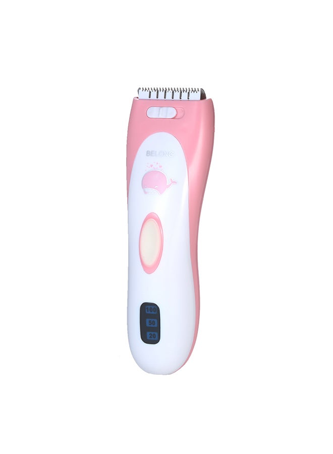 Hair Trimmer Set Washable Electric Hair Cutter Rechargeable Hair Clipper Low Noise Skin Care For Babies Kids With Comb Accessories RT-B218 Pink Pink 22.0x16.5x5.5cm - Image 3