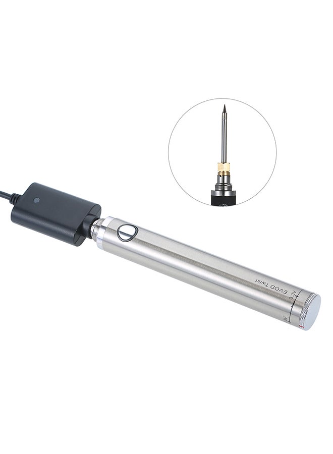 مجموعة أدوات لحام كهربائية محمولة تحتوي على 22 قطعة مكونة من أداة كي لحام ومفك براغي محمولة وطقم يتكون من 22 قطعة من أدوات اللحام والتي تصنعها بنفسك وأدوات صيانة الهاتف المحمول فضي 20.0x11.0x4.0سم - Image 2