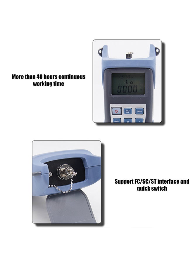 Generic - Fiber Optic Tool Kit Self Calibration Optical Power Meter 10MW Visual Fault Locator Testing Pen Multicolor 25.0x10.0x5.0cm - Image 1