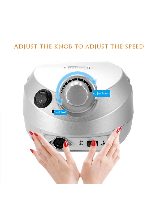 30000r Electric Nail Polish Removing Tools Drill Machine Nail-art Equipment Manicure Product  Professional Nails Polisher Kits Nails Salon Tools JMD-202 multicolor 24.0x20.0x9.5cm - Image 5