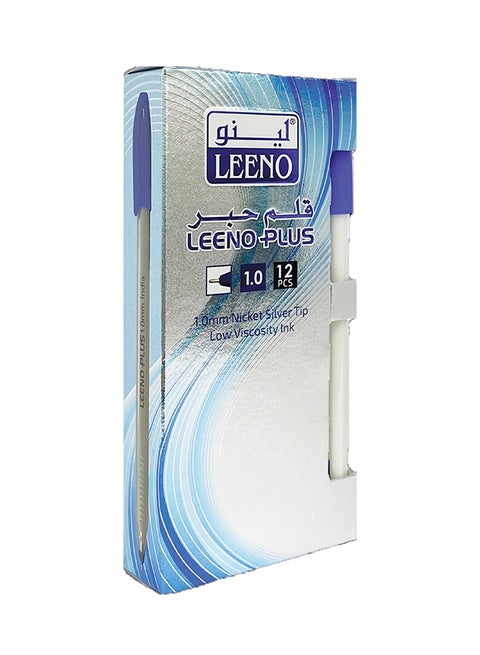 12-Piece Ballpen Leeno Blue