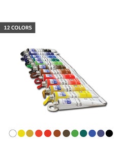 LEENO Oil Paints Finish Set,12 Classic Oil Colors (12 ml) Multicolour  - Image 2