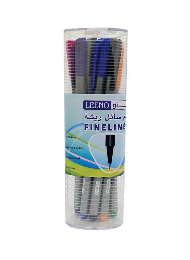 LEENO 12-Piece Fineliner Pen Set Multicolour  - Image 1