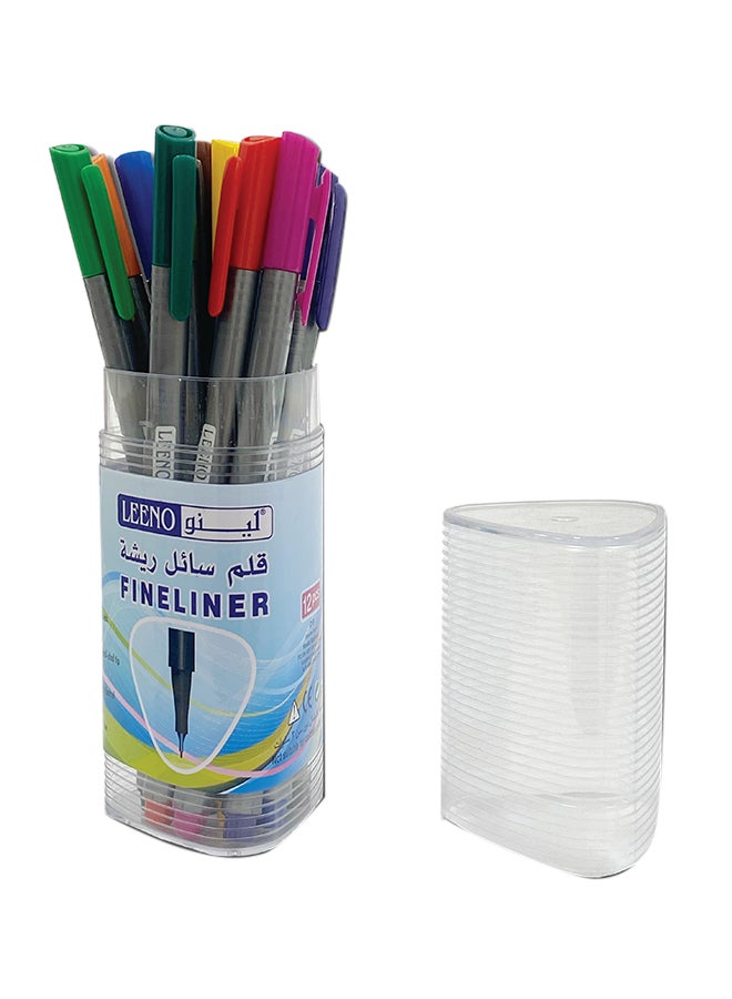 LEENO 12-Piece Fineliner Pen Set Multicolour  - Image 2