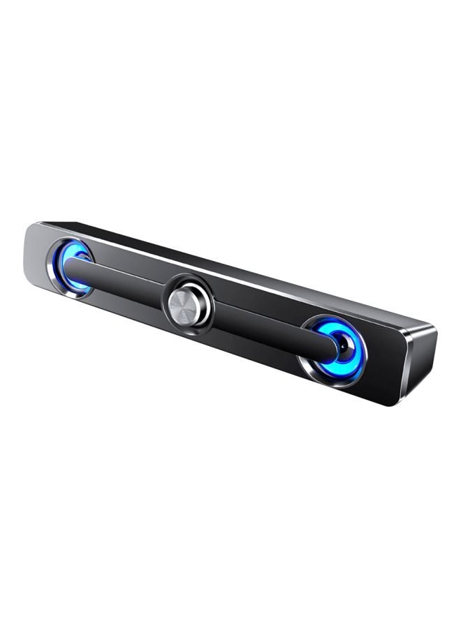 Mini USB Bluetooth Loudspeaker Black/Blue - Image 1