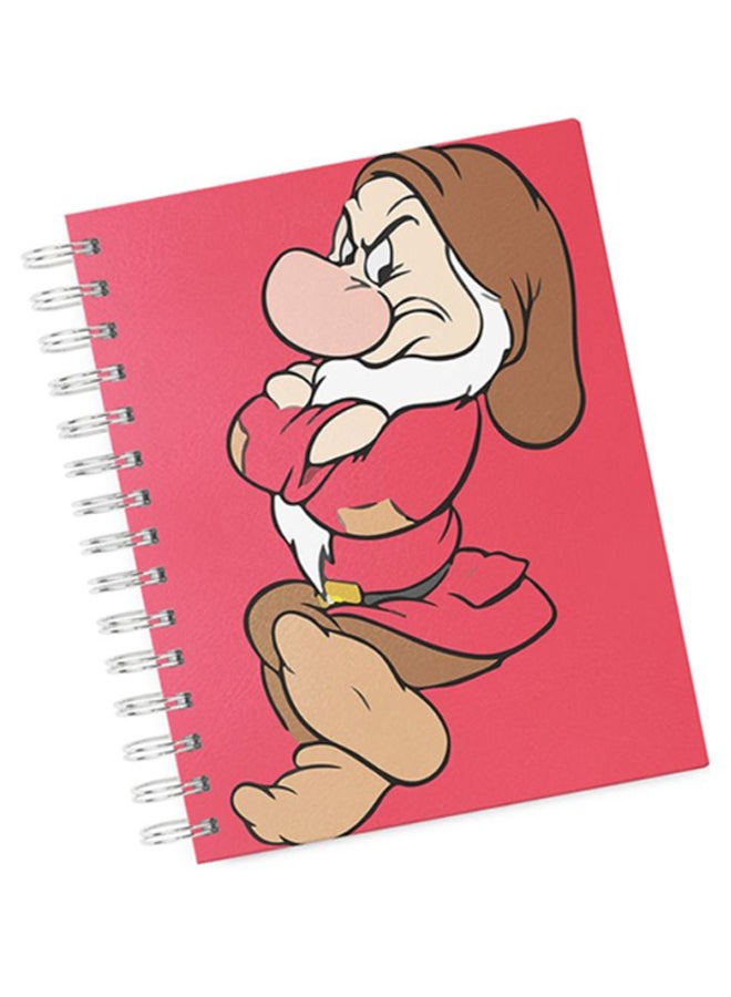 LOUD UNIVERSE - A4 Dwarf Cute Hard Notebook Pink/Beige/Brown - Image 1