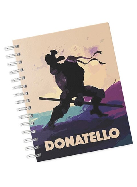 A4 Donatello Ninja Turtle Hard Notebook Multicolour