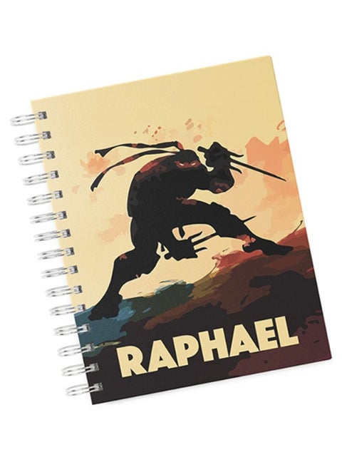 A4 Raphael Ninja Turtle Hard Notebook Multicolour