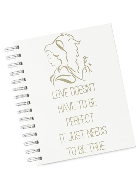 A4 Classic Hard Notebook White