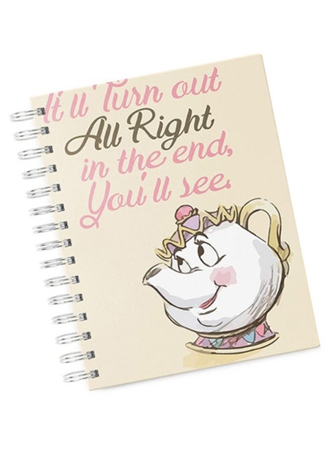A4 Kettle Quote Hard Notebook Multicolour