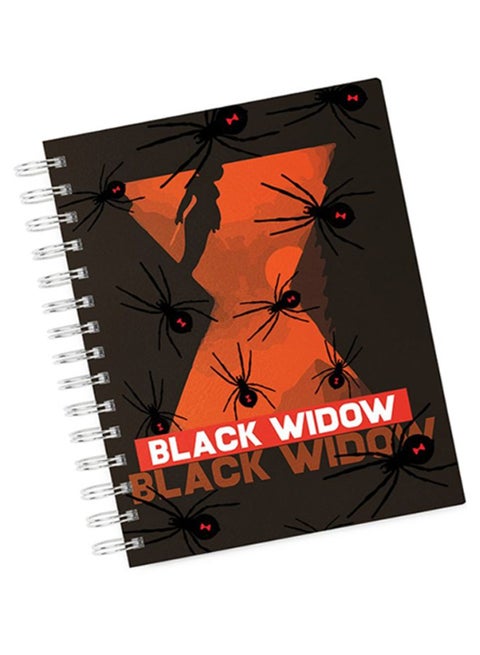 A4 Black Widow Art Hard Notebook Multicolour