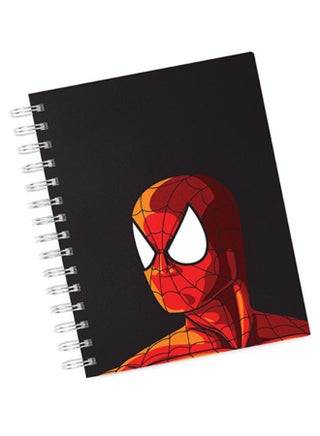 A4 Minimal Spider Man Hard Notebook Red/Black/White - v1605595129/N23401337A_1