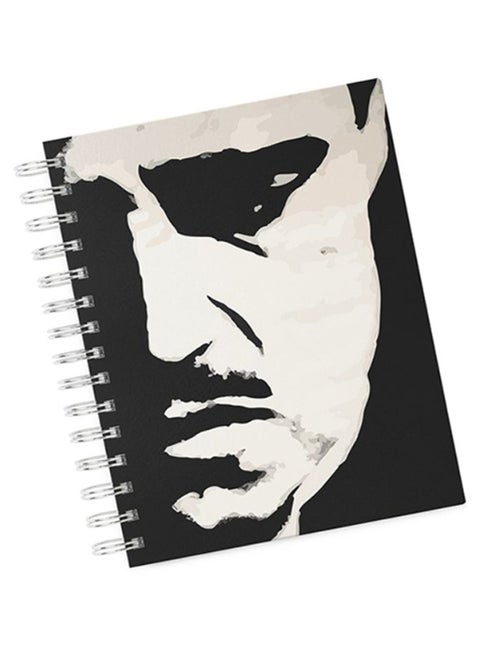 A4 Minimal Movie Poster Hard Notebook Black/Grey