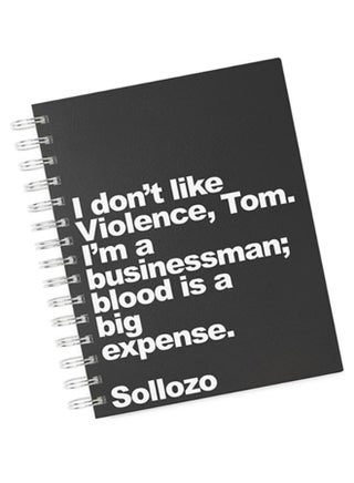 A4 Movie Quote Hard Notebook Black/White - v1605595132/N23401660A_1