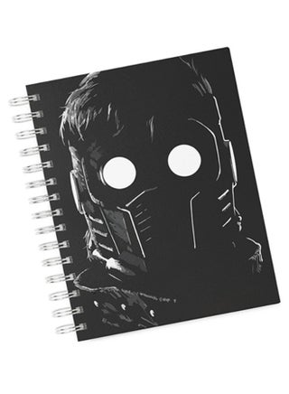 A4 Movie Character Groot Theme Hard Notebook Black/White - v1605595132/N23401675A_1