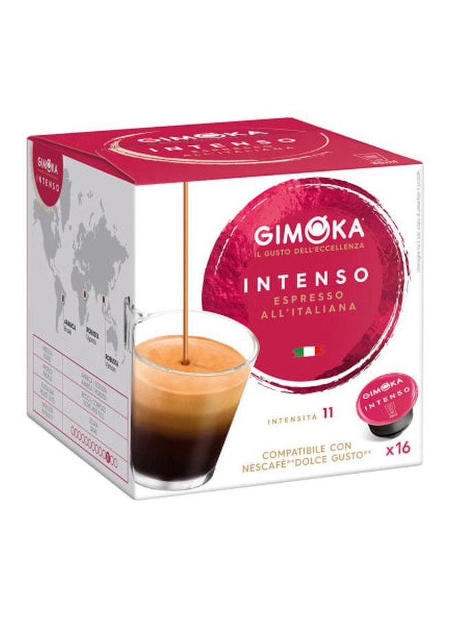 GIMOKA - Espresso Dolce Gusto Compatible Capsules Intenso 35ml Pack of 16 - Image 1