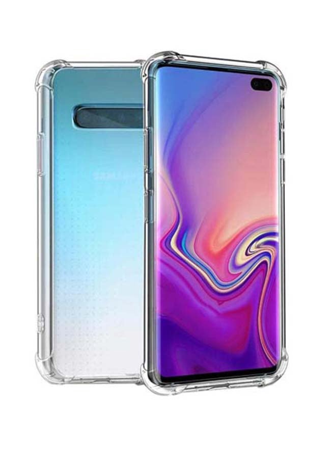 غطاء للحماية واق مع لاصقة للحماية للشاشة لهاتف سامسونج جالاكسي S10+ شفاف - Image 2