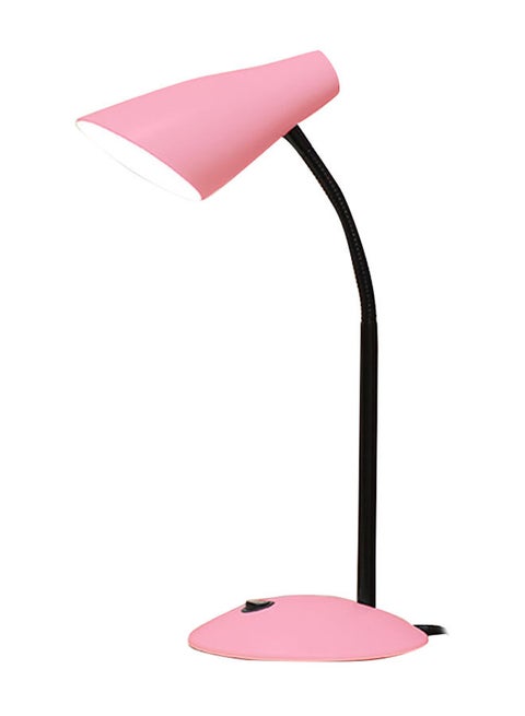 مصباح طاولة LED قابل للشحن بمدخل شاحن USB وردي/أسود 17 x 17 x 28سم
