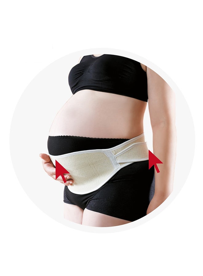 فارلين حزام دعم للحوامل أبيض/بيج 50سم - Image 3