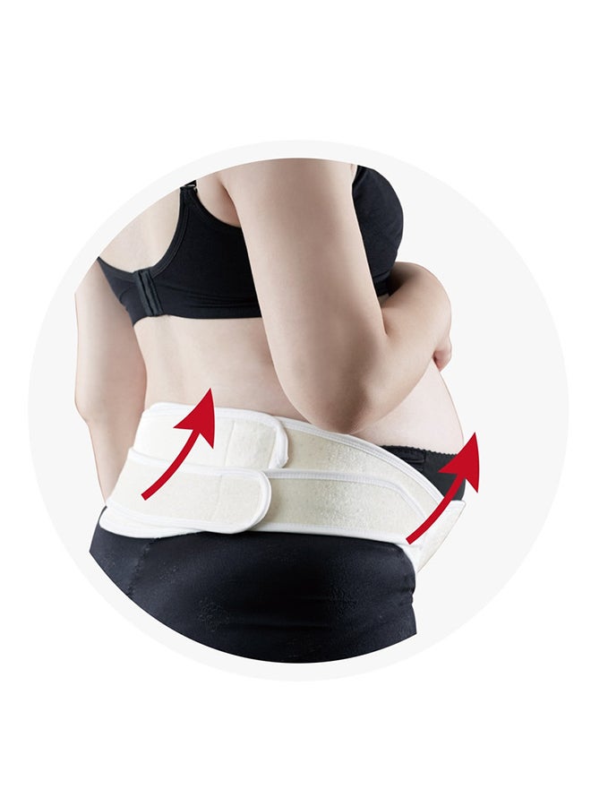 فارلين حزام دعم للحوامل أبيض/بيج 50سم - Image 4