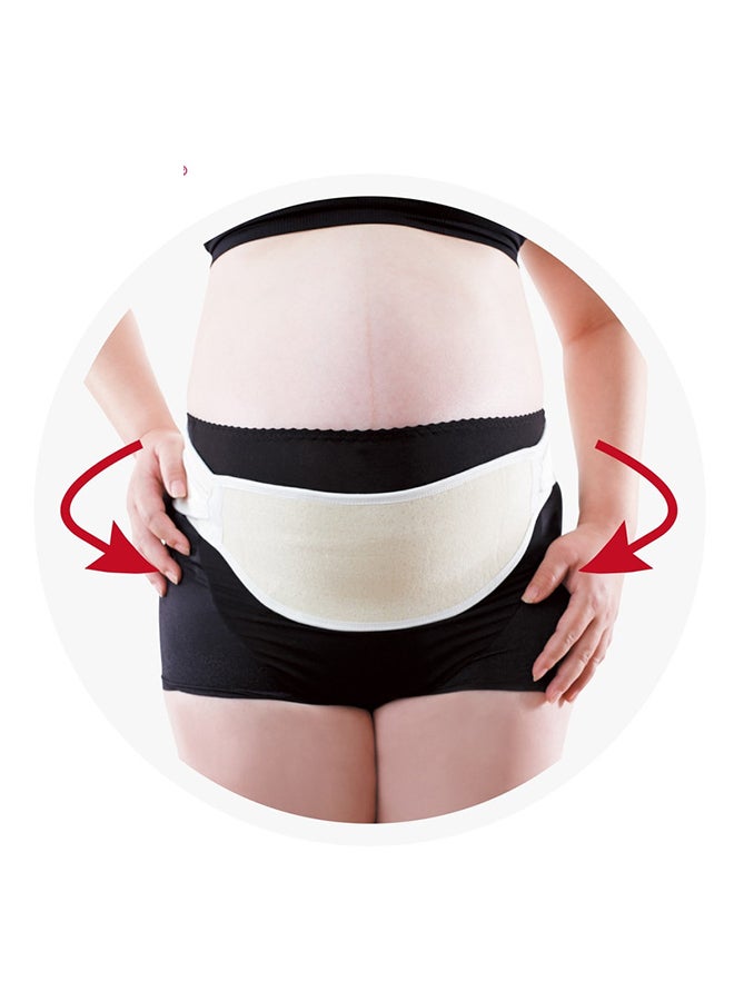 فارلين حزام دعم للحوامل أبيض/بيج 50سم - Image 5