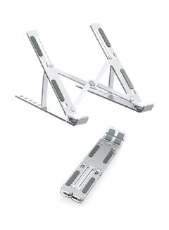 Foldable Laptop Stand 6-Level Adjustable Height Silver