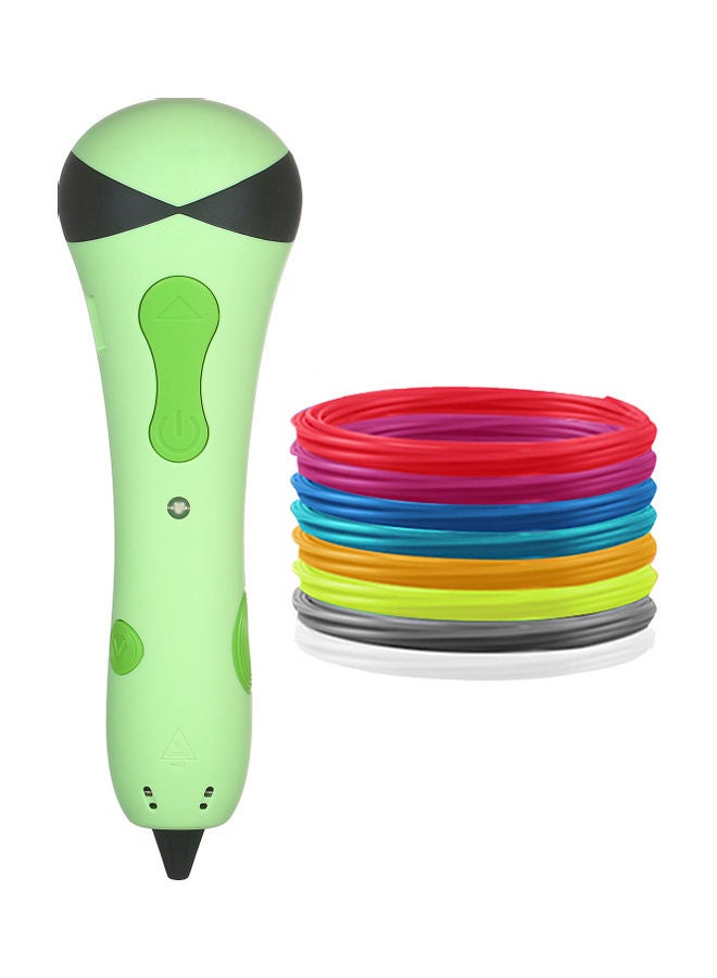 Adjustable Speed 3D Printing Pen Green - Image 3