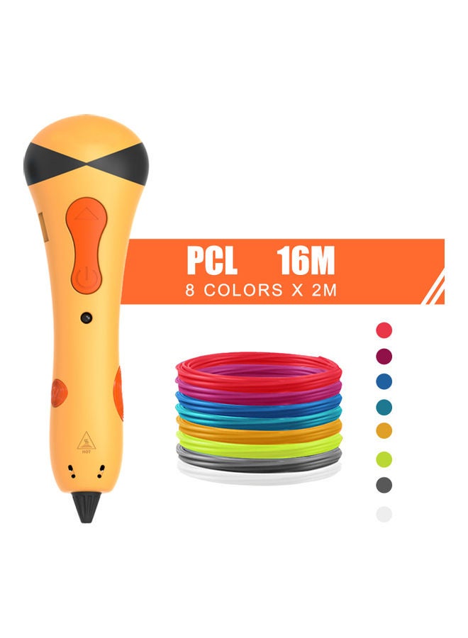 Adjustable Speed 3D Printing Pen Orange - Image 4