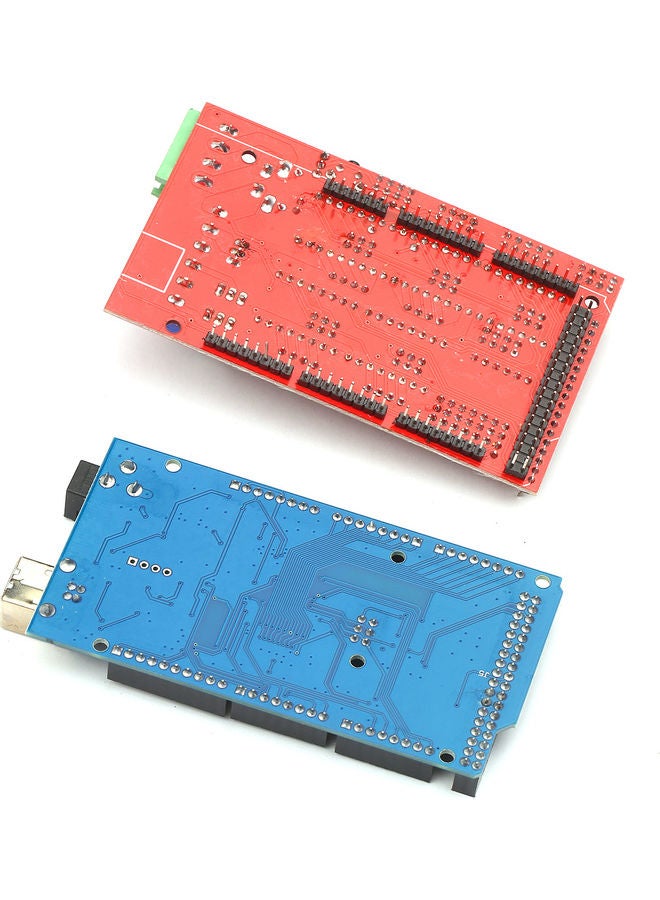 Generic - 3D Printer Controller Kit Includes RAMPS 1.4 2560 R3 Board USB Cable A4988 Stepper Motor Driver with Heatsink for Engraving Machine Multicolor - Image 1