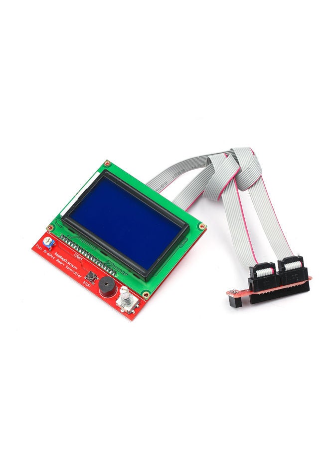 Generic - 3D Printer Controller Kit Includes RAMPS 1.4 2560 R3 Board USB Cable LCD 12864 Graphic Smart Display DRV8825 Stepper Motor Driver with Heatsink for Engraving Machine Multicolor - Image 1
