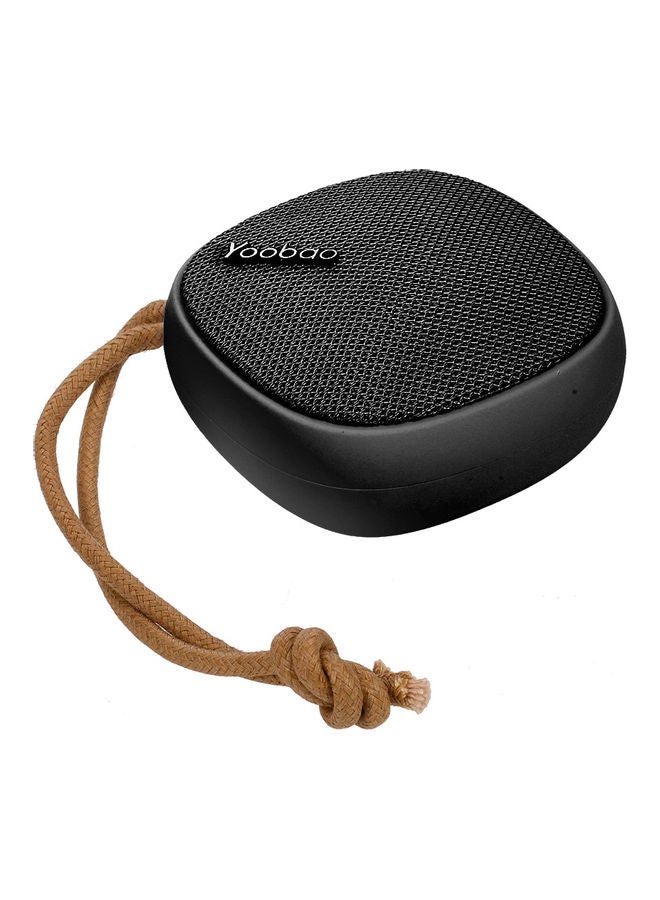 Yoobao Portable Bluetooth Wireless Speaker Black/Brown - Image 1