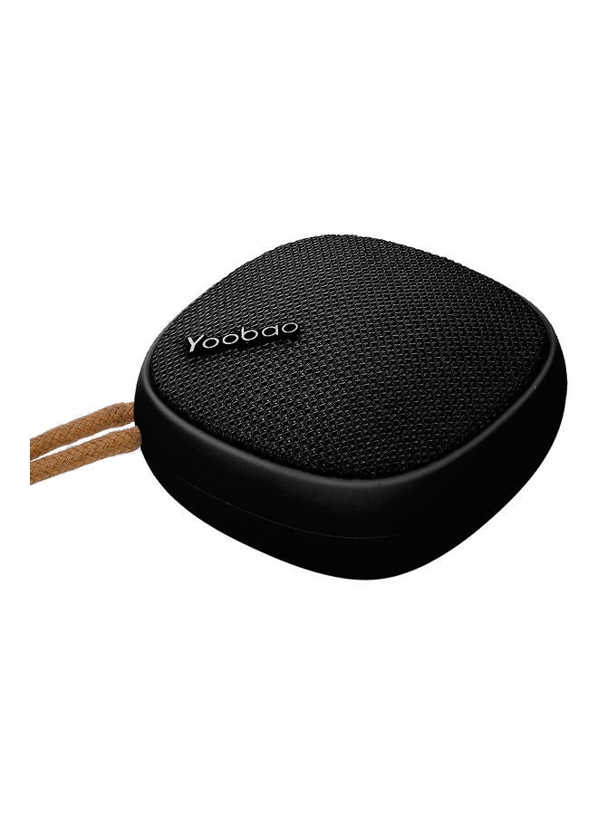Yoobao Portable Bluetooth Wireless Speaker Black/Brown - Image 2