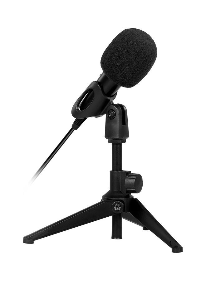 Generic USB Wired Condenser Recording Microphone Kit Karaoke Voice Drive-free with Stand Black  - Image 4