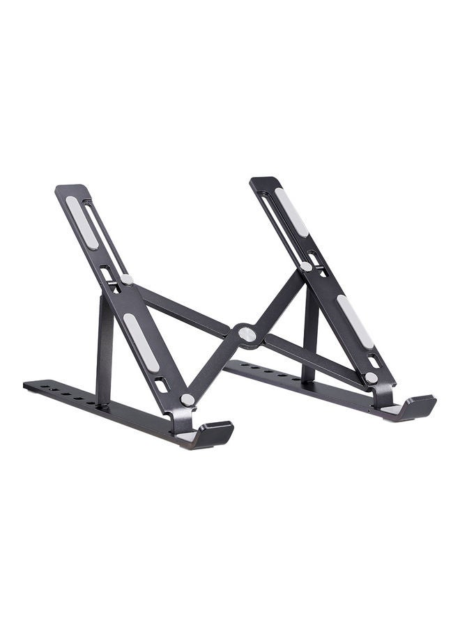 6-Level Adjustable Non-Slip Laptop Stand Black 