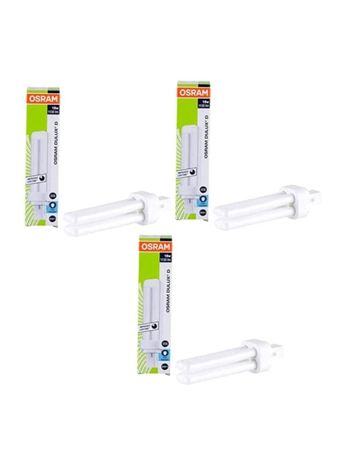 Osram Long Lasting Home Decorative High Quality and Durable Fluorescent Lamp Rectangle Shape 2 Pin CFL Bulb - 18 W white 25.4 x 25.4 x 25.4cm  - Image 1