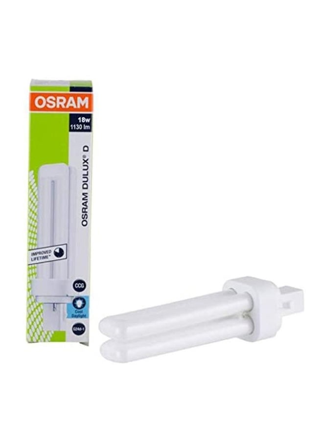 OSRAM PL LAMP 18W 2PIN DAY LIGHT 6500K white 25.4 x 25.4 x 25.4cm