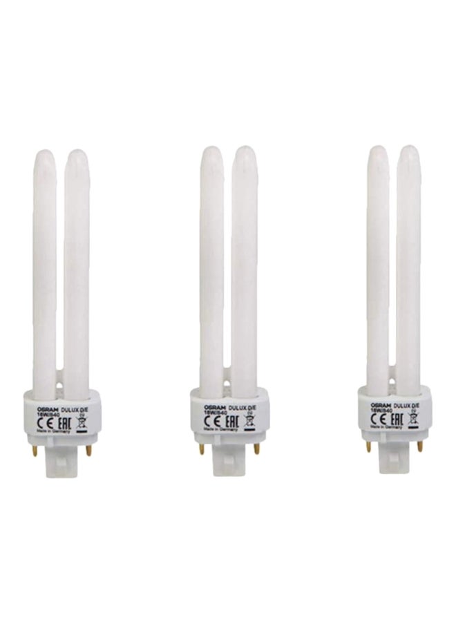 Osram Long Lasting Home Decorative High Quality and Durable Fluorescent Lamp Energy Saver 2 Pin CFL Bulb - 18 W white 25.4 x 25.4 x 25.4cm  - Image 1