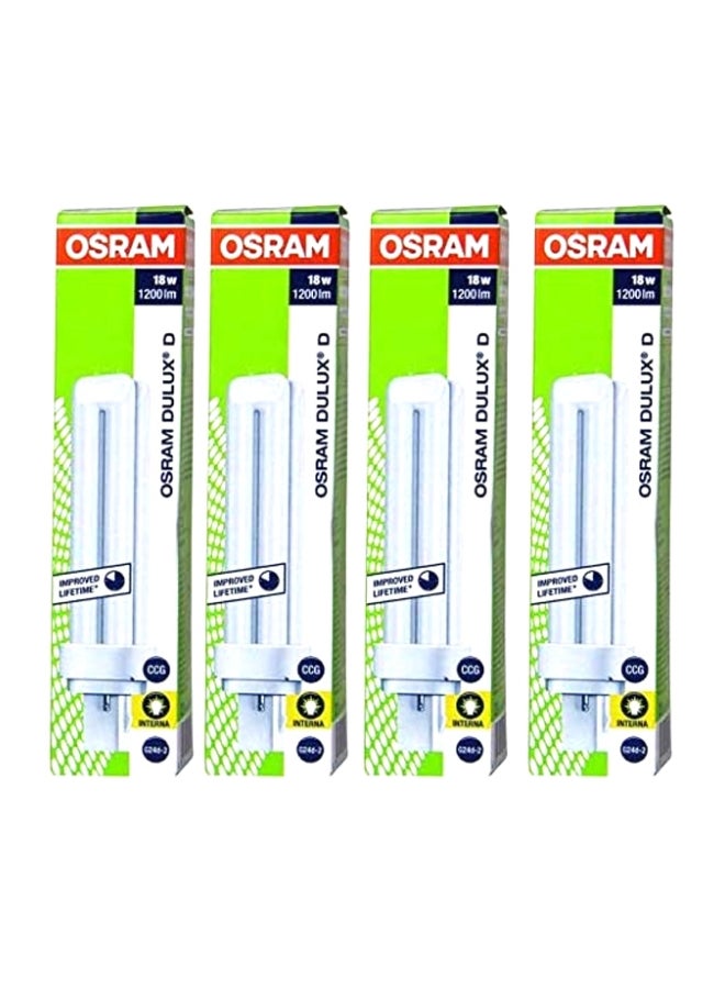 OSRAM Long Lasting Home Decorative High Quality and Durable Fluorescent Lamp Energy Saver 2 Pin CFL Bulb - 18 W white 25.4 x 25.4 x 25.4cm - Image 2