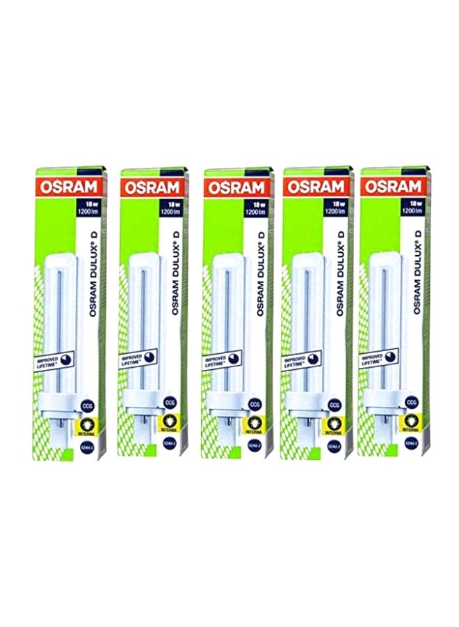 Osram Long Lasting Home Decorative High Quality and Durable Fluorescent Lamp Energy Saver 2 Pin CFL Bulb - 18 W white 25.4 x 25.4 x 25.4cm  - Image 2