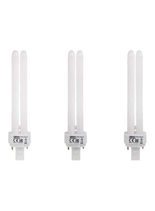 OSRAM Decorative High Qualtiy and Durable, 2 Pin Day Light Double Twin Tube CFL Bulb 26W white 25.4 x 25.4 x 25.4cm - Image 1